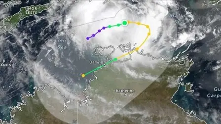 Bão Fina gây ra đêm kinh hoàng tại Lãnh thổ Bắc Australia